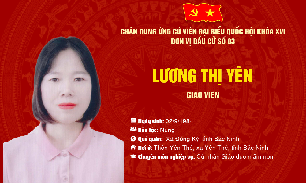 Chương trình hành động của bà Lương Thị Yên, ứng cử viên đại biểu Quốc hội khóa XVI, đơn vị bầu cử số 3, Trang Chủ Chính Thức MB66.COM
